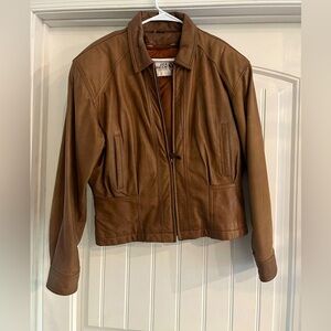 Vintage SEA DREAM authentic brown leather motorcycle jacket size‎ large